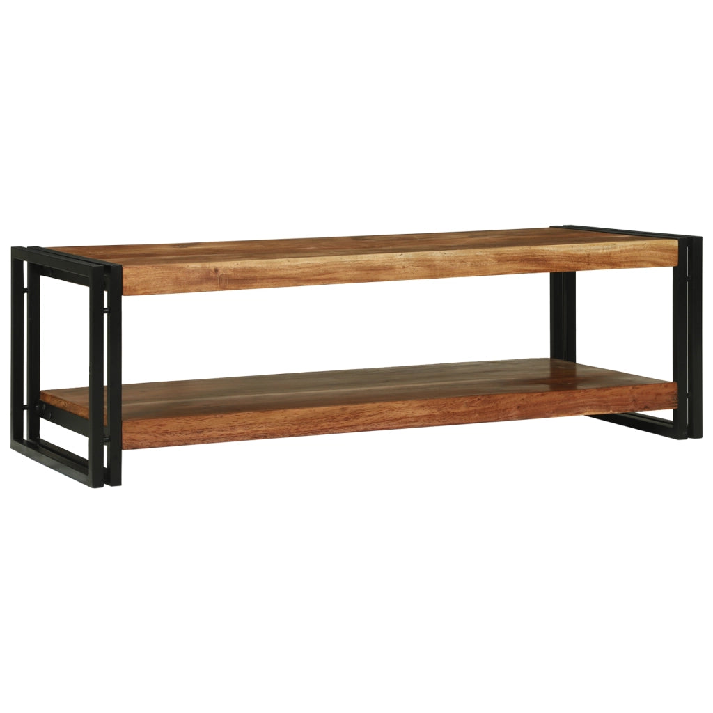 Tavolino da caffÃ¨ 120x50x38 cm in legno massello di acacia