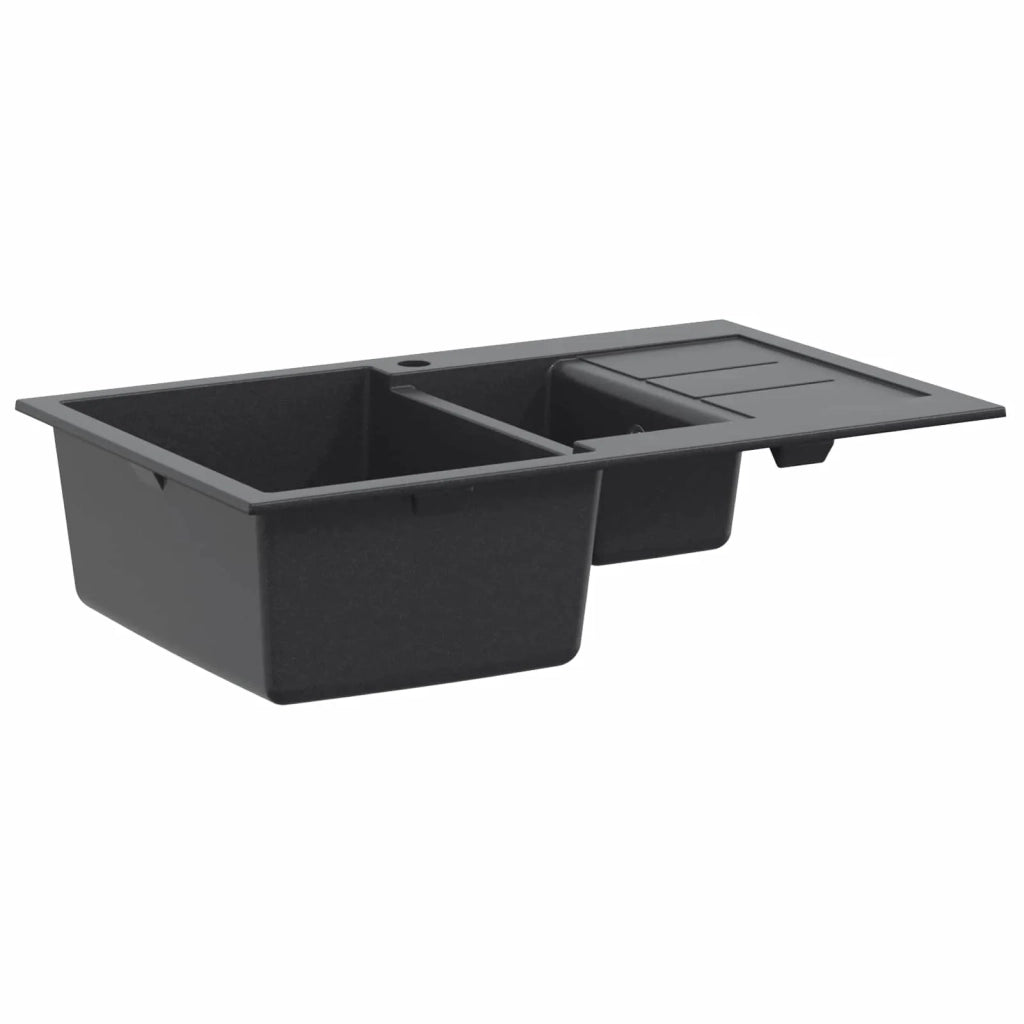 Lavello da cucina a doppia vasca Granito 80 x 50 x 30,5 cm 42053746