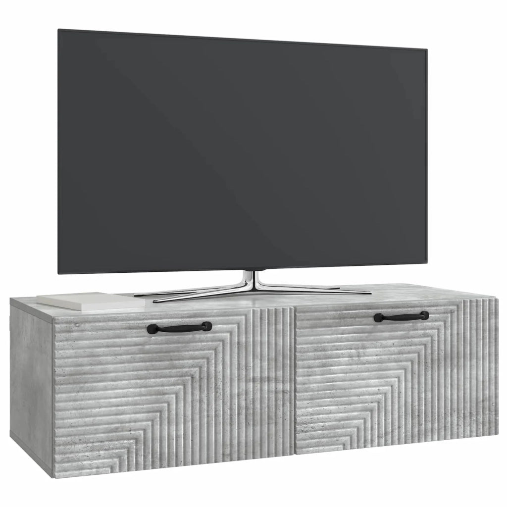 Mobile Porta TV da Muro Grigio Cemento 98 x 41 x 30 cm 898698