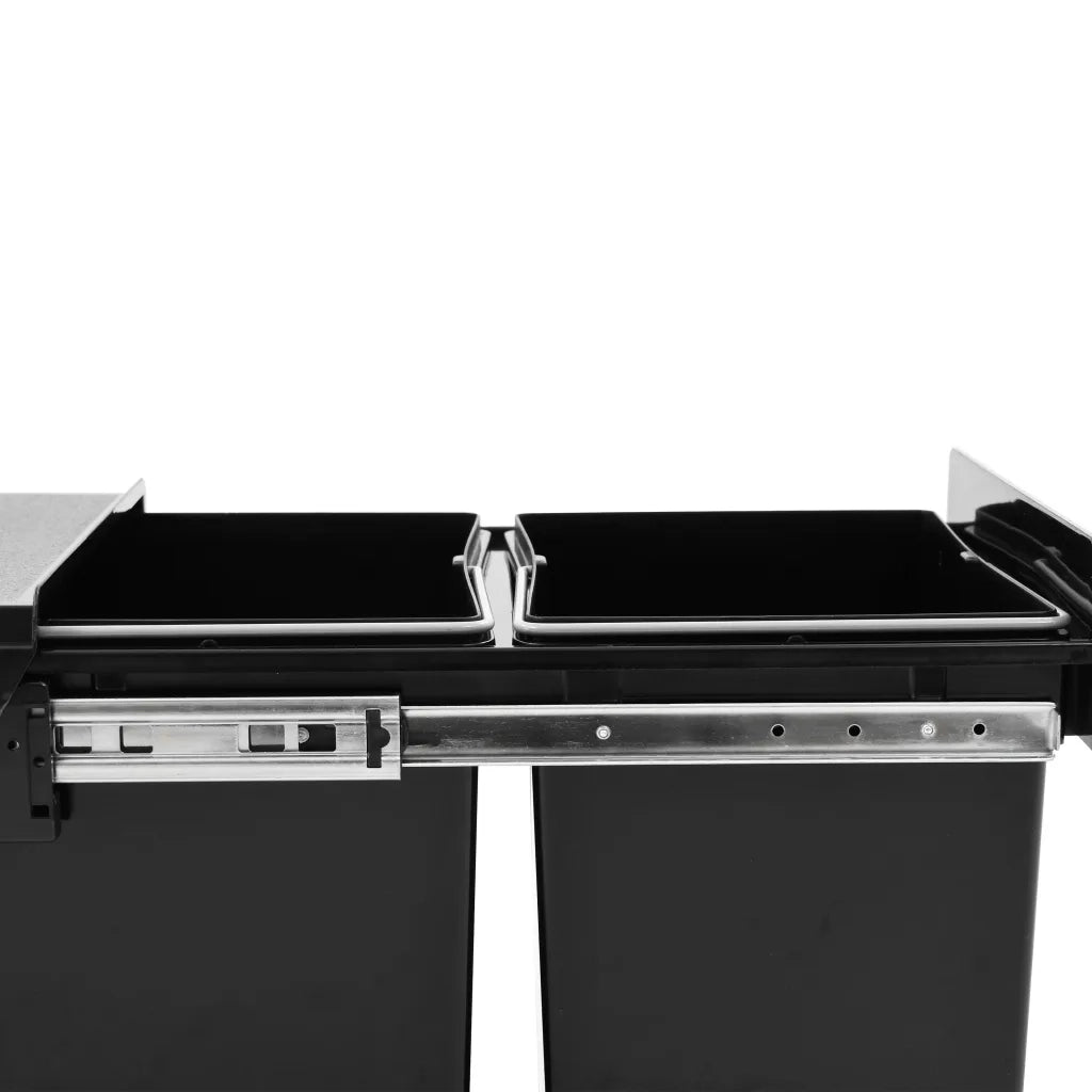 Cestino Estraibile per Mobile Cucina-Scaffale per Cucina Chiusura Ammortizzata 36L 744882