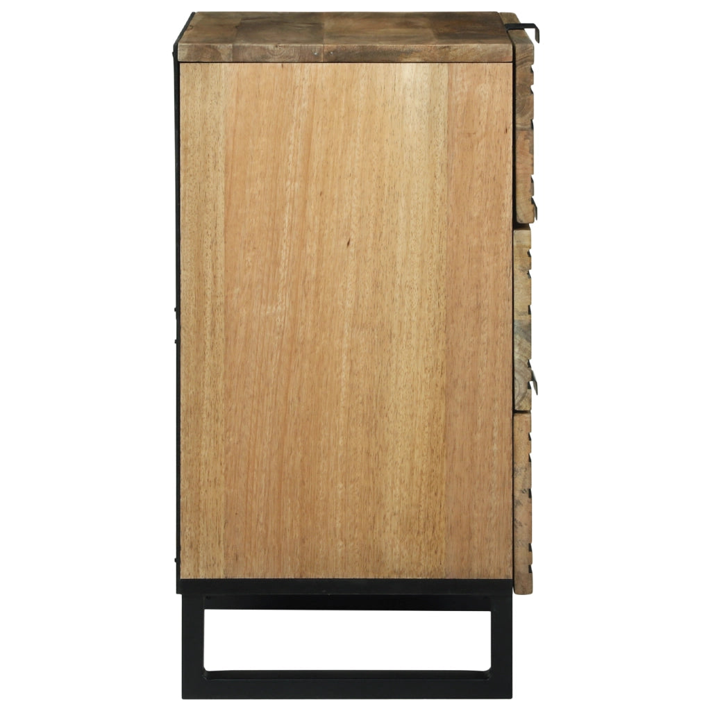 Mobile da comodino 50x33x60 cm Legno Massello Mango