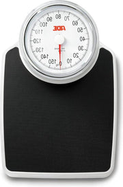 Ponderosimeter Bilancia meccanica per persone M308800 Clinica - Ponderosimeter analogo XL particolarmente preciso - Superficie di bilanciamento antiscivolo grande e robusta scatola metallica look retro