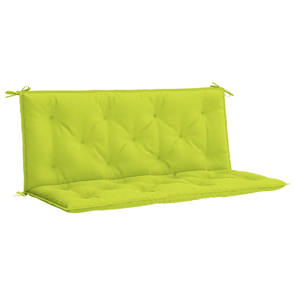 Cuscini per Panca 2 pz Verde Intenso 120x50x7 cm Tessuto Oxford 315015