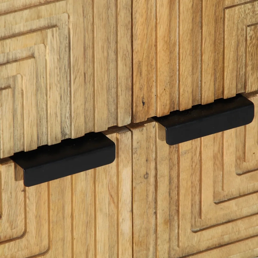 Credenza Marrone 60x33x75 cm in Legno Massello di Mango 4017746