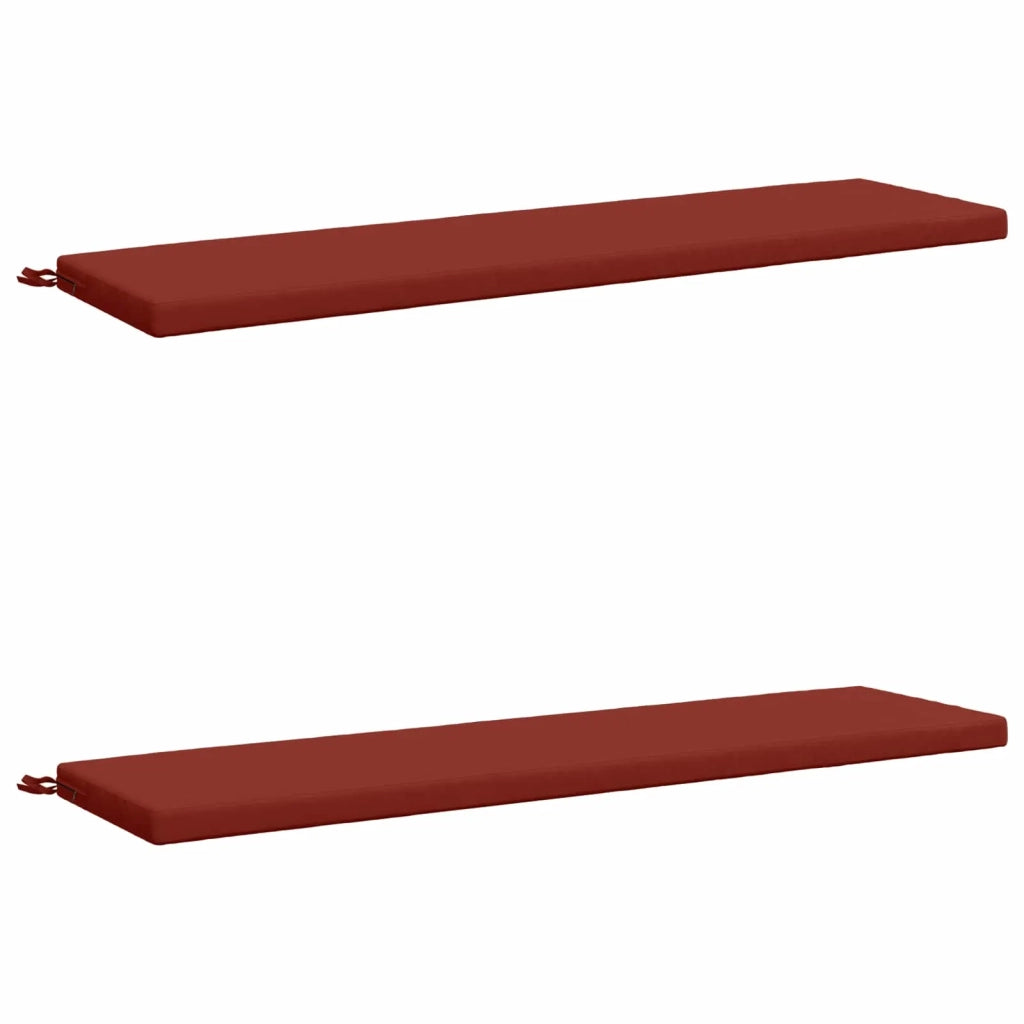 Cuscini per Panchina a 2 Pezzi SOEST 2 pz 100% Poliestere Rosso 948923