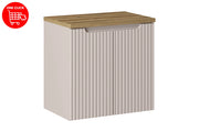 Set mobili bagno 60 cm con piano Nova Cashmere 60 x 1401 x 40 cm