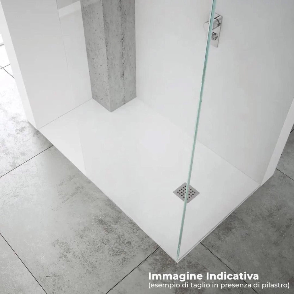 Piatto Doccia in Pietra 75x120 cm Bonussi Ardesia Stone Central Crema