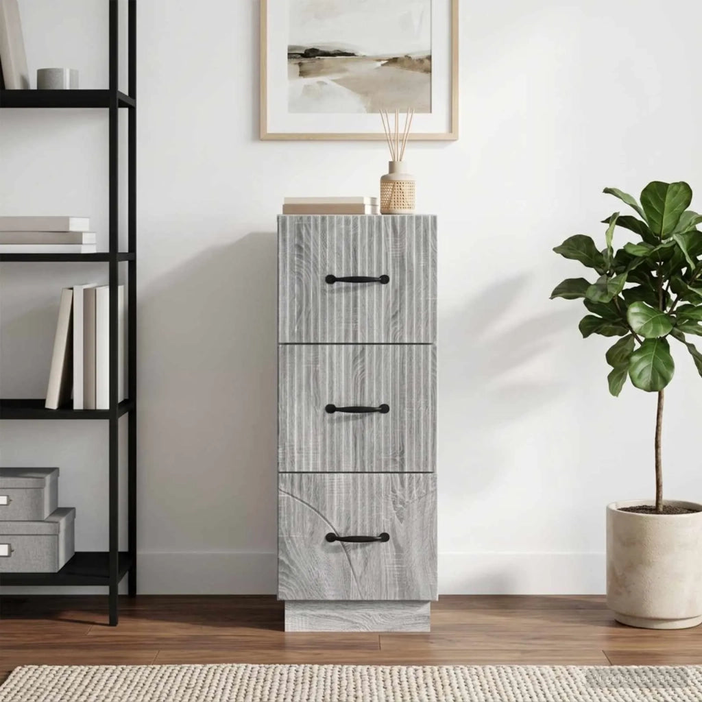 Mobile con Cassetti Grigio Sonoma 33 x 34,5 x 87 cm 895311