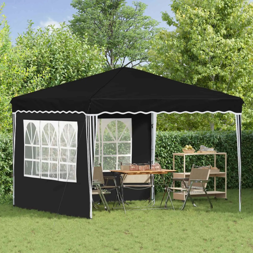 Tenda per feste a pop-up 288 x 288 x 245 cm Nero Tessuto Oxford