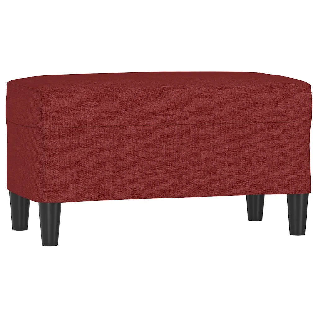 Panca Rosso Vino 70x35x41 cm in Tessuto