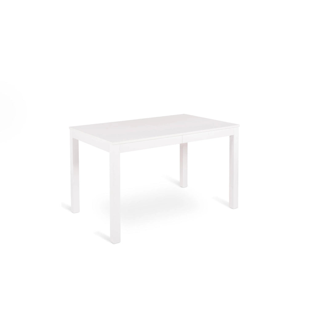 Tavolo allungabile in melaminico bianco 130/210x80x76h cm