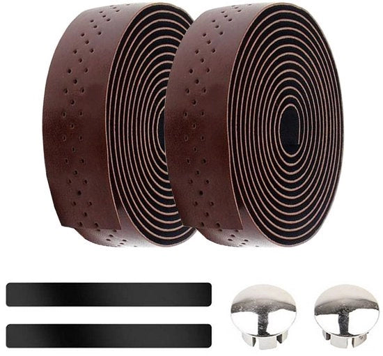 Manubrio antislip per bicicletta - Stabilizzatore - Dampened - Pelle in PU - 3 cm Larghezza - 200 cm Lunghezza