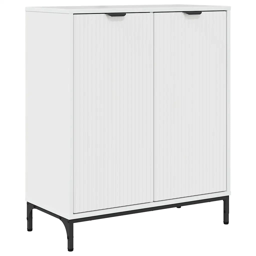 Credenza-Buffet-Armadio da cucina Bianco lucido 69.5 x 33 x 82 cm Legno multistrato