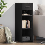 Credenza Nera 30x42,5x93 cm in Legno Multistrato 846307