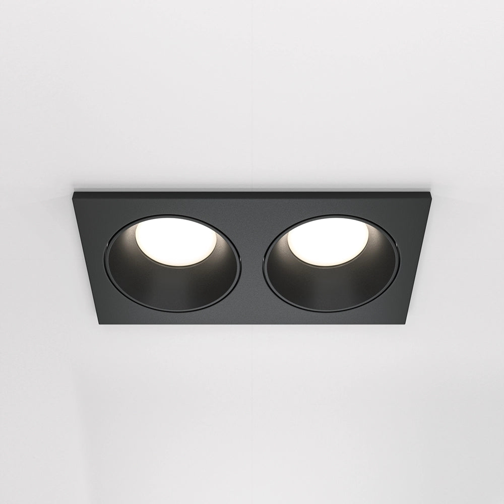 Faretto incasso soffitto Maytoni Zoom 2xGU10 IP65 nero