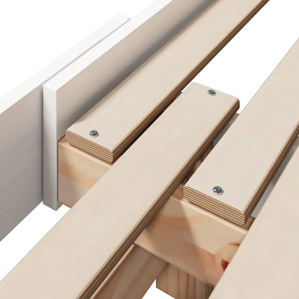 Struttura del letto Bianco 80 x 200 cm Legno multistrato 877204