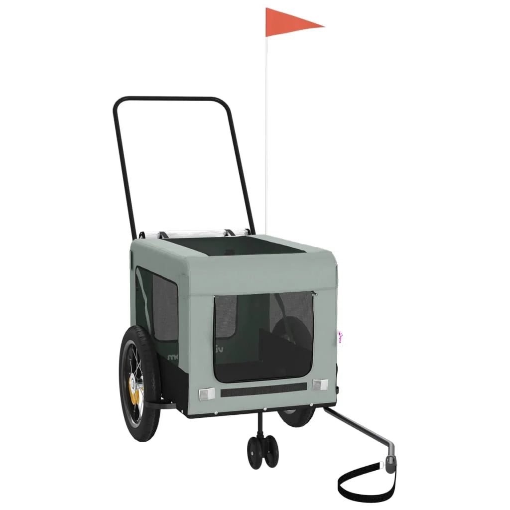 Rimorchio/carrello per animali domestici grigio 02_0044272