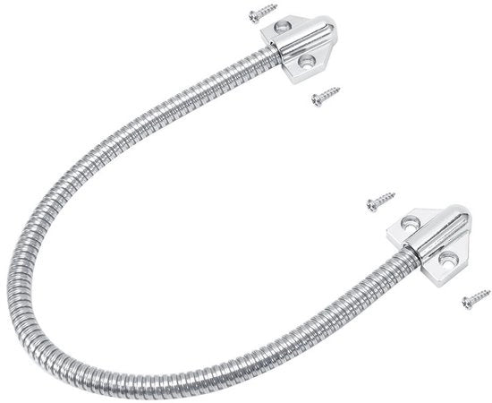 Draadbeschermer Flessibile - Zinklegering - 400 mm - 10 mm di diametro - Driehoekige estremità - Incluso bulloni - Protezione cavo