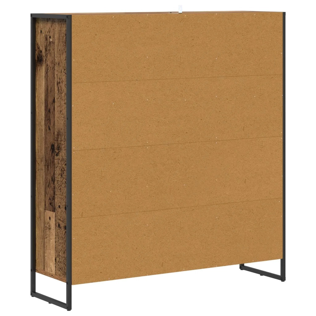 Armadio per Libri Legno vecchio 99.5 x 30 x 108.5 cm
