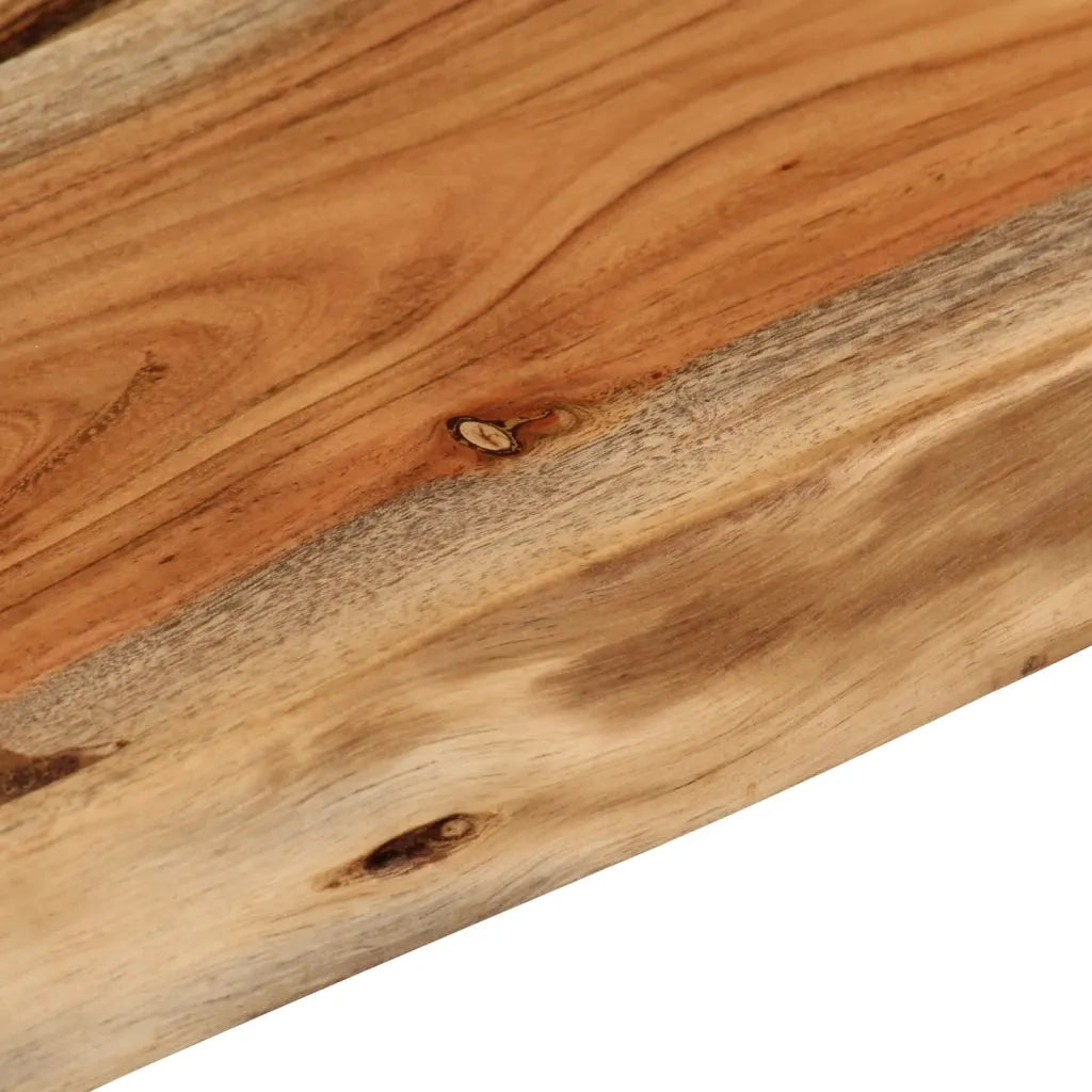 Mensola a Muro 50x30x3,8cm Rettangolare Legno Acacia Bordi Vivi 370283