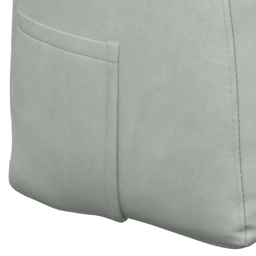 Cuscino per Schiena Grigio chiaro 160 x 24 x 50 cm Velluto 42014545