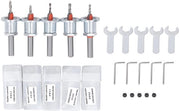 Set di fori conica adattabile per legno - Gereadattabile per lavorazione del legno - Materiale resistente e duraturo in acciaio legato - Profondità costante - Resistente allo sforzo