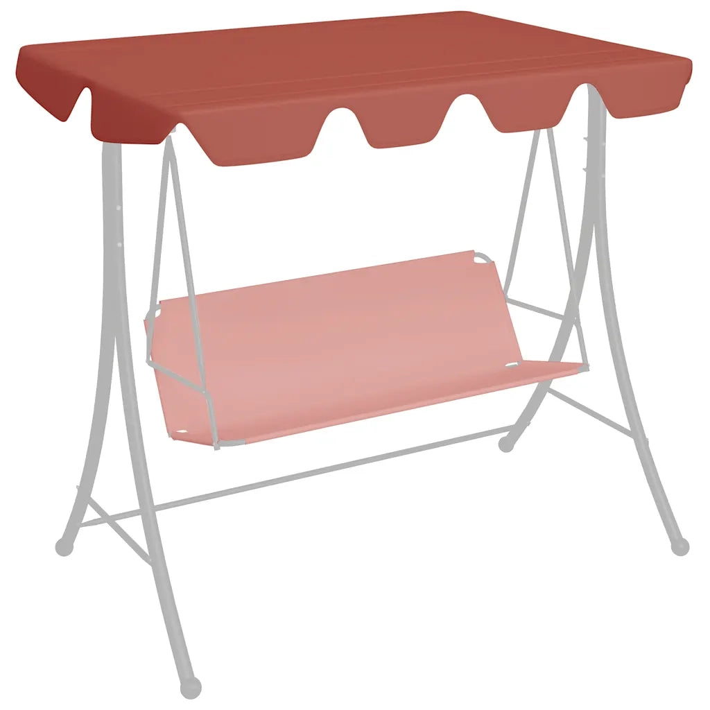 Baldacchino per Dondolo Giardino Terracotta 188/168x145/110cm 312087