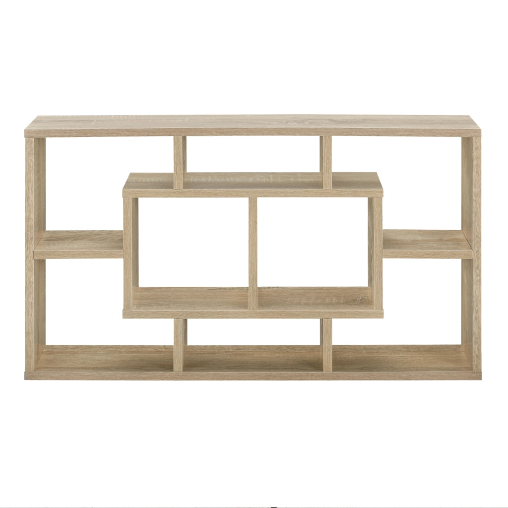 Scaffale da Parete Aßlar con 8 Vani 85 x 47,5 x 16 cm - Effetto Rovere Sonoma [en.casa]