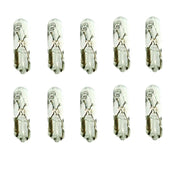 10 Lampade Alogene T5 W1,2W 12V W2X4.6D per Cruscotto Spie Strumentazione Auto