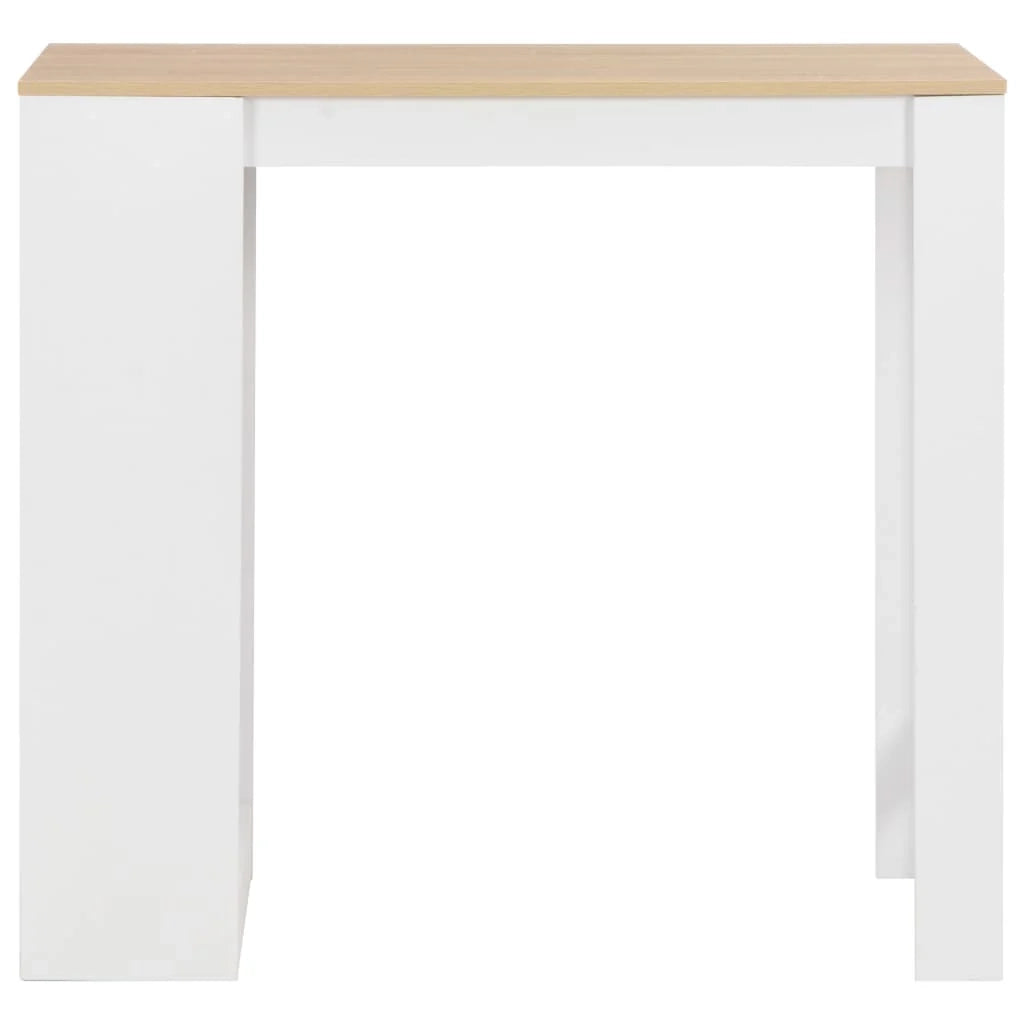Tavolo alto da bar/bistrot con ripiano bianco 110 cm 0902052