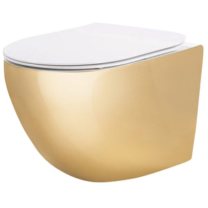 Vaso Wc Sospeso Rea Carlo Mini Tornado Nfq Gold White