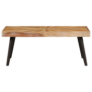 Tavolino da Salotto in Legno Massello di Mango 90x55x36 cm 246163