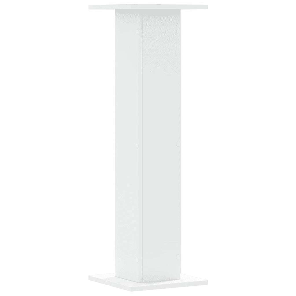 Supporti per Piante 2 pz Bianchi 30x30x95 cm Legno Multistrato