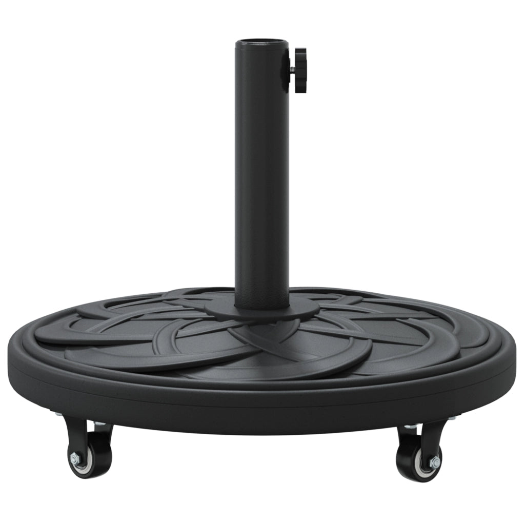 Base per Parasol  con Ruote per Poles Ã˜38-48 mm 13 kg Rotonda