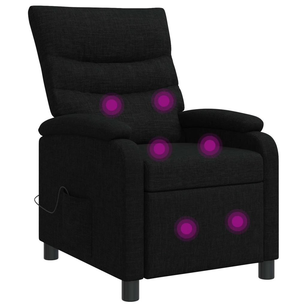 Divano Sedia-Poltrona Massaggiante Nero Tessuto 886143