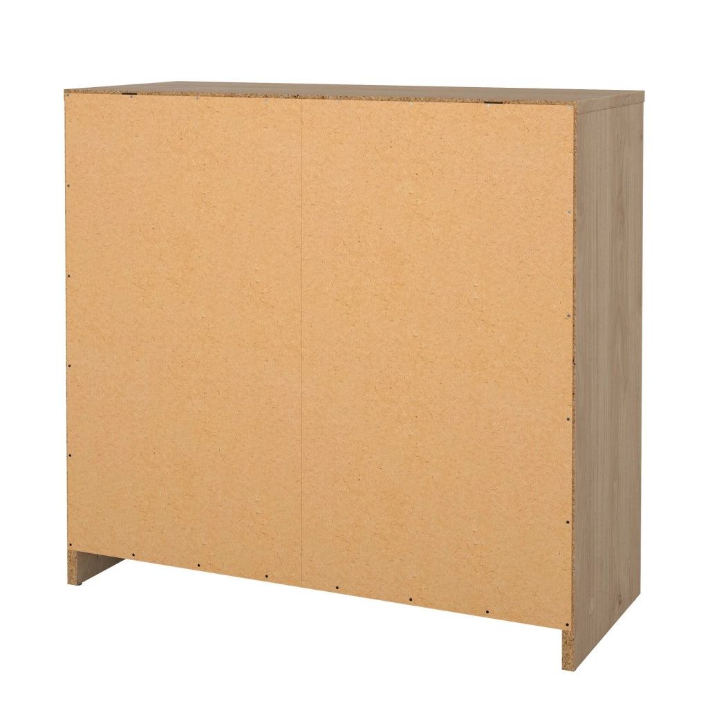 Cassettiera Alert, Settimino multiuso, Comò camera da letto, Mobile con cassetti, 72x30 h68 cm, Rovere
