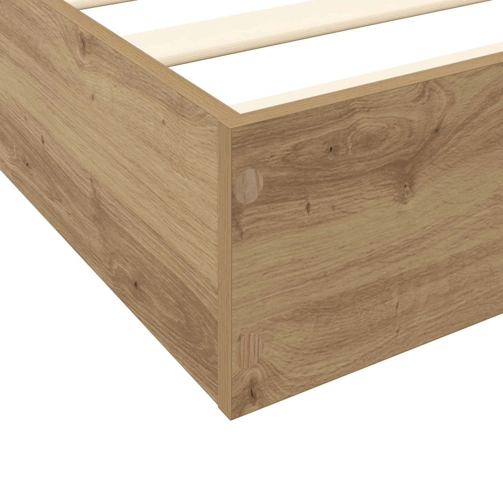 Struttura letto a pavimento Rovere Artigianale 80 x 200 cm 8009082