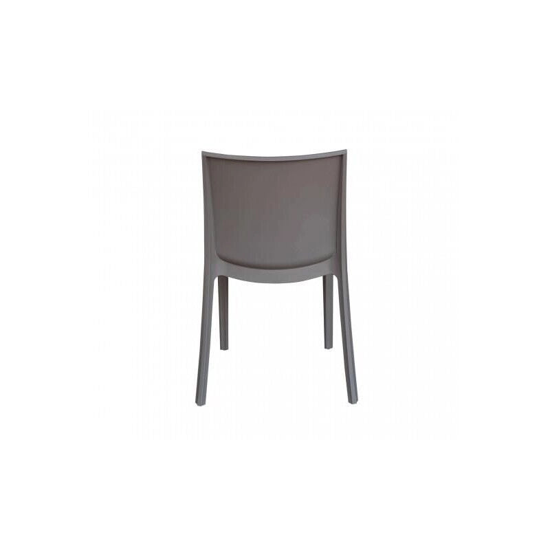 SEDIA PERLA IN COLORE TAUPE 55 X 47 X H82 CM