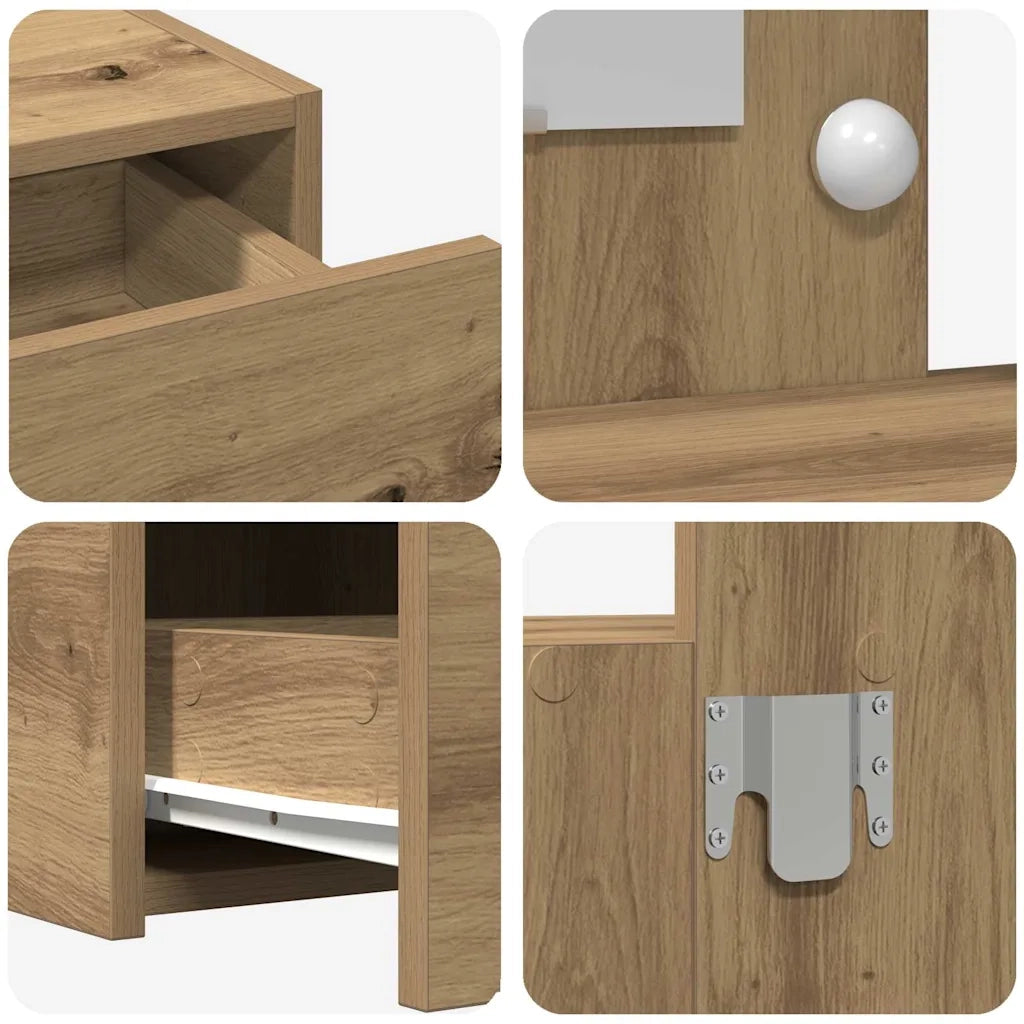 Tavolo da Trucco Marrone 100 x 40 x 70 cm Legno multistrato 865243
