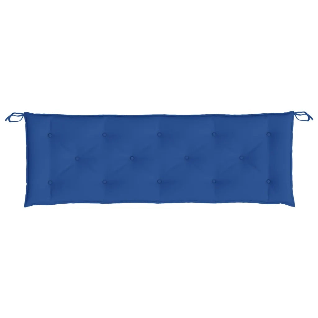 Cuscini per Panca 2 pz-Set di 2 Cuscini per panchina Blu 150x50x7 cm in Tessuto Oxford