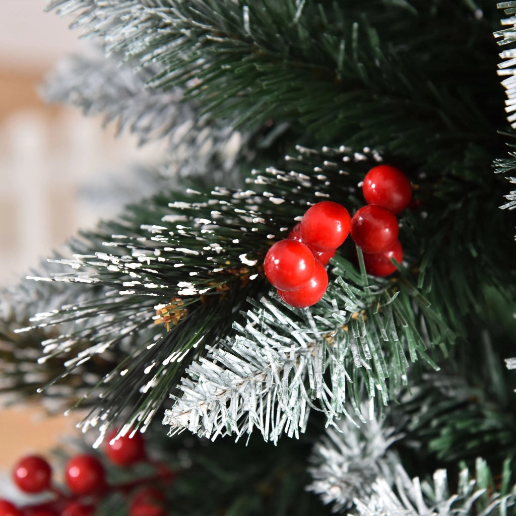 Albero di Natale Artificiale ¨C zephmum ¨C Verde 180 cm 539 Rami 51 Bacche