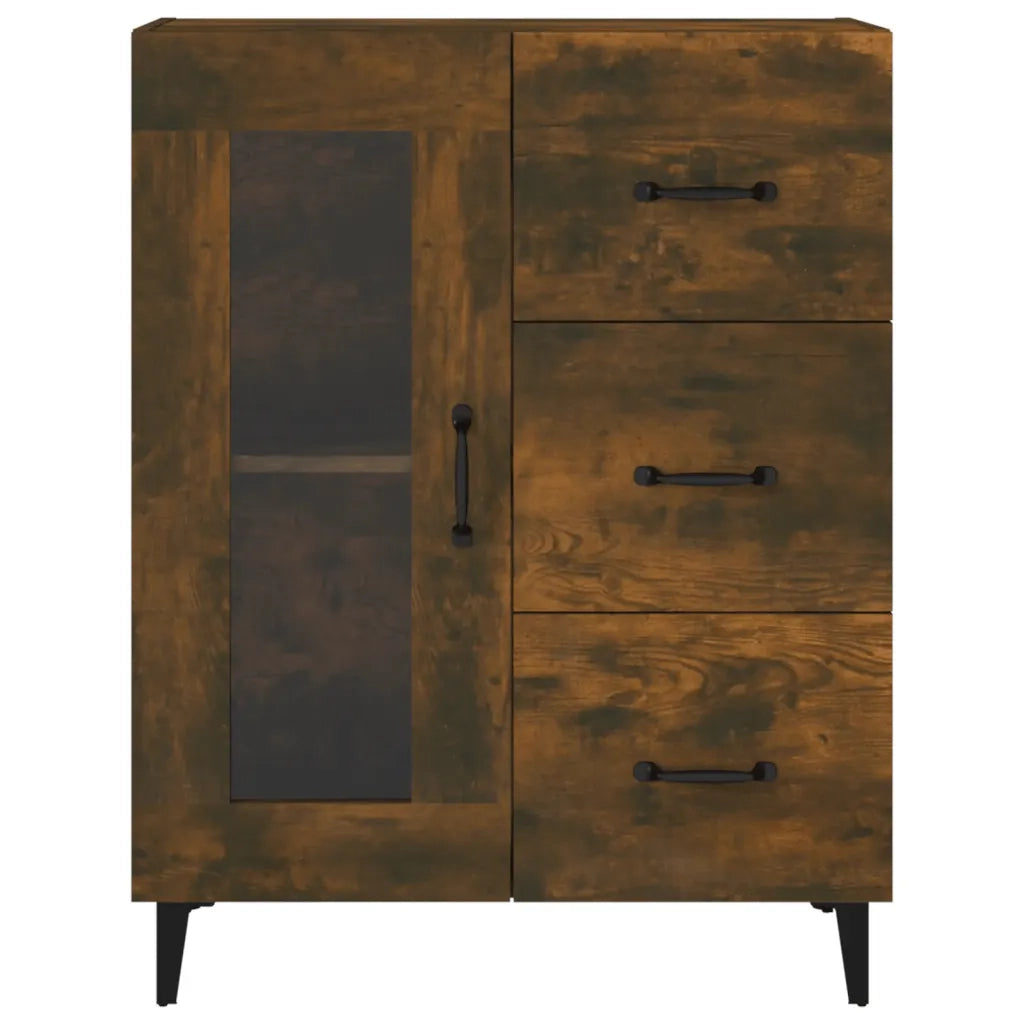 Credenza Rovere Fumo 69,5x34x90 cm in Legno Multistrato cod mxl 26518