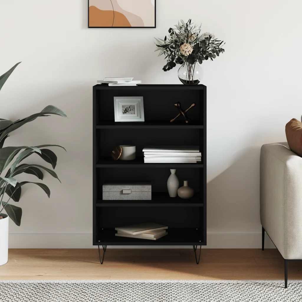 Credenza Nera 57x35x90 cm in Legno Multistratocod mxl 105970