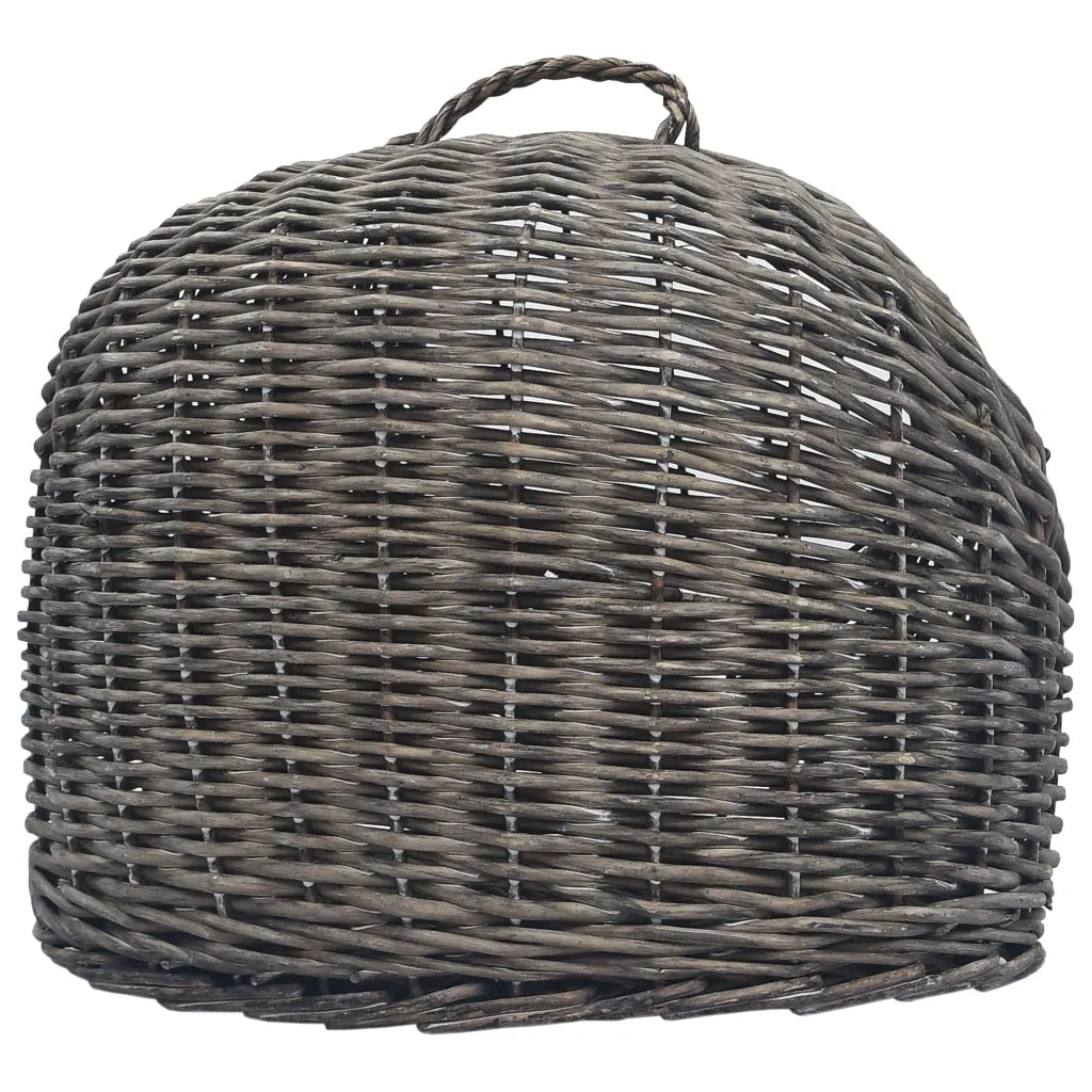 Trasportino per Gatti Grigio 60x45x45 cm in Salice Naturale CFW2197560