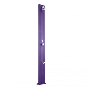 Doccia Solare In Alluminio Spring 30 Litri Con Lavapiedi  Colore Viola Cv-A220/4005