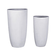 Set vasi piante amicasa 3016112 (32, 41 cm) bianco crema