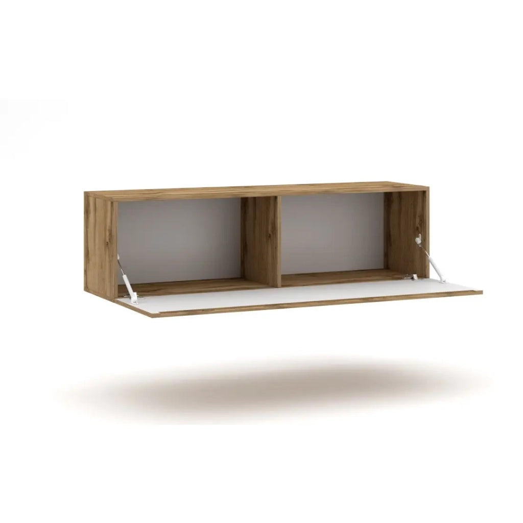 Mobile TV sospeso collezione NEVER in rovere wotan da 140cm
