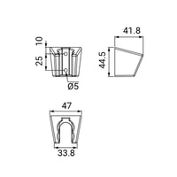 Supporto fisso per doccino cromato