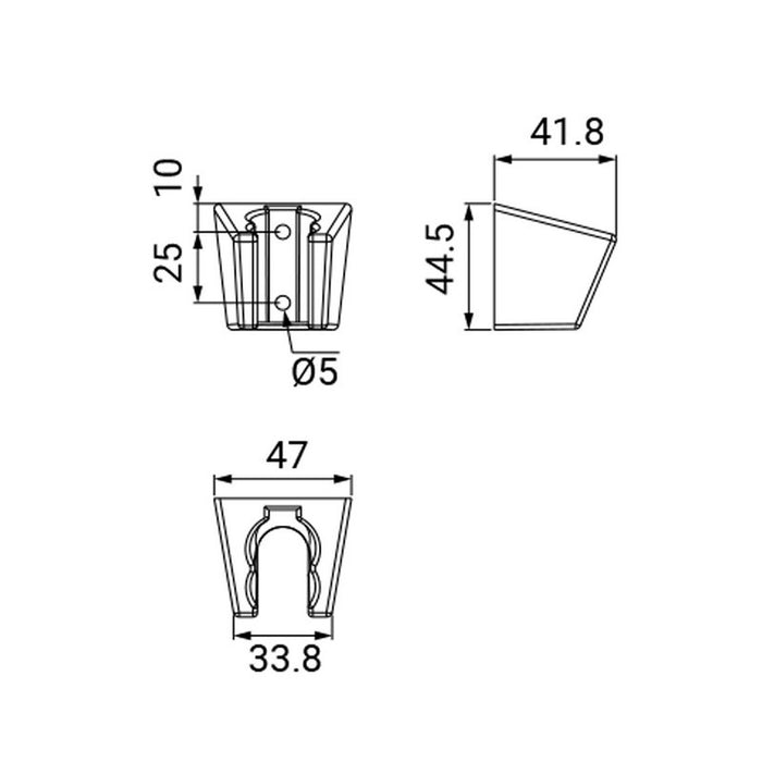 Supporto fisso per doccino cromato