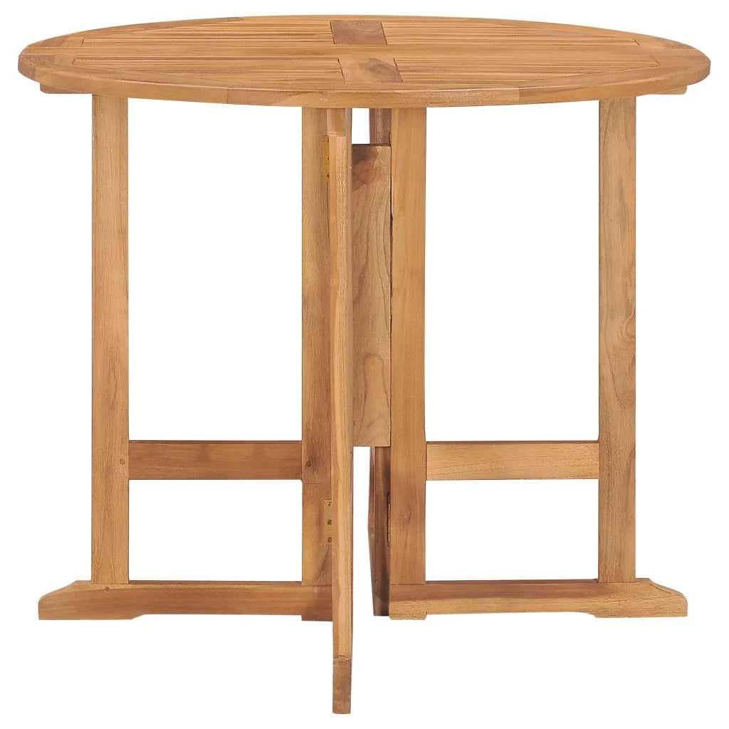 Set da Pranzo da Giardino 5 pz Pieghevole in Massello di Teak cod mxl 46499
